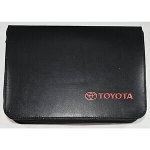 Toyota OEM Leather Owner's Manual Case Cover Holder With 2007 Owners Manual